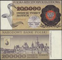 200.000 złotych 1.12.1989, seria M, niska numera