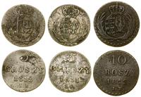 lot 3 monet, Warszawa, 10 groszy 1812 IB, 5 gros