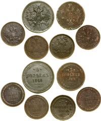 lot 6 monet, 5 kopiejek 1865 EM, Jekaterinburg /