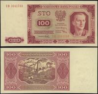 100 złotych 1.07.1948, seria IB, numeracja 33417