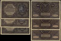 zestaw: 6 x 1.000 marek polskich 23.08.1919, ser