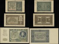 zestaw 7 banknotów 1940–1941, w skład zestawu wc