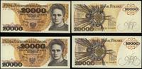 zestaw: 2 x 20.000 złotych 1.02.1989, serie AK i