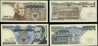 zestaw 2 banknotów 1989–1990, w zestawie: 50.000