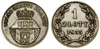 1 złoty 1835, Wiedeń, przetarte, Bitkin 1, H-Cz.