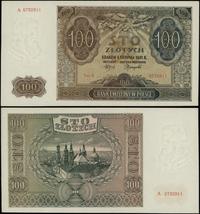 100 złotych 1.08.1941, seria A, numeracja 573291