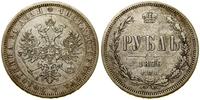 rubel 1876 СПБ HI, Petersburg, moneta wyczyszczo