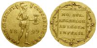 dukat 1849, Utrecht, złoto, 3.46 g, Delmonte 121