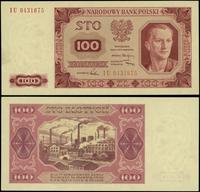 100 złotych 1.07.1948, seria IU, numeracja 04318