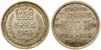 Tunezja, 10 franków - PRÓBA, AH 1353 (1935)