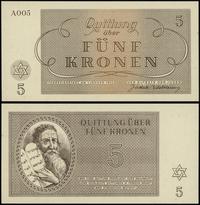 getto Teresin w Czechach, 5 koron, 1.01.1943