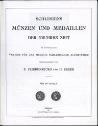 wydawnictwa zagraniczne, Friedensburg F. und Seger H. - Schlesiens Münzen und Medaillen der Neueren..