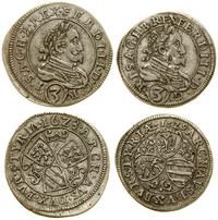 Austria, zestaw: 2 x 3 krajcary, 1628 i 1629