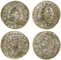 Austria, zestaw: 2 x 3 krajcary, 1633 i 1636