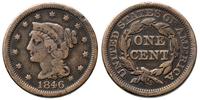 1 cent 1846, odmiana: data średniej wielkości , 