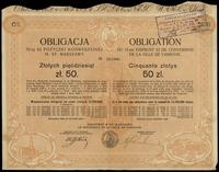 Rzeczpospolita Polska (1918–1939), obligacja 6% pożyczki konwersyjnej na 50 złotych, 25.09.1926