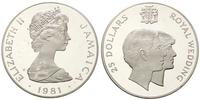 25 dolarów 1981, Aw: Elżbieta II, Rw: Para króle