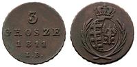 3 grosze 1811/I.B., Warszawa, Iger KW 11.2