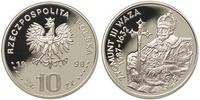 10 złotych 1998, Zygmunt III Waza - półpostać, m