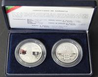 komplet monet 2x 100 eskudo 1995, monety w elega