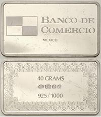 srebrna sztabka kolekcjonerska, BANCO DE COMERCI