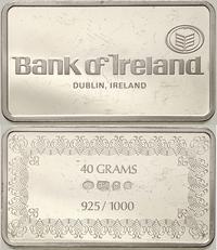 srebrna sztabka kolekcjonerska, BANK OF IRELAND 