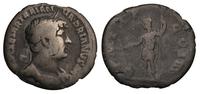 denar 119-125, Rzym, na rewersie stojący Cesarz 