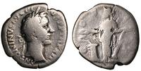 denar 147/148, Rzym, na rewersie stojąca Salus t