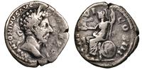denar 171-172, Rzym, na rewersie siedząca Roma t