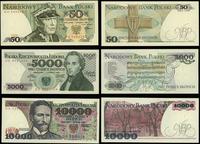 Polska, zestaw 3 banknotów, 1982–1988