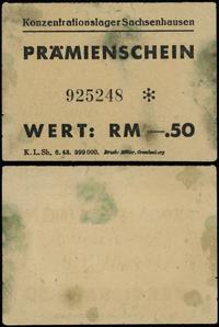 obóz koncentracyjny Sachsenhausen, bon na 0.50 marki, (1944)