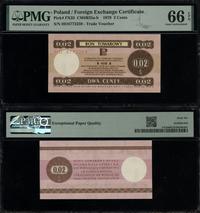 Polska, bon na 2 centy, 1.10.1979