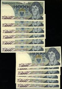 Polska, zestaw 12 banknotów o nominale 1.000 złotych, 1.06.1982
