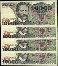 Polska, zestaw: 4 x 10.000 złotych, 1.12.1988