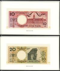 Polska, zestaw banknotów obiegowych Miasta Polskie, 1.03.1990