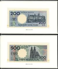 Polska, zestaw banknotów obiegowych Miasta Polskie, 1.03.1990