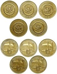 Polska, zestaw: 5 x 2 złote, 1996
