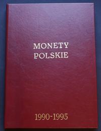 Polska, klaser z monetami polskimi z lat 1990–1995
