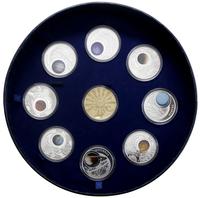 Polska, zestaw 9 medali z serii Systema Solare, 2009