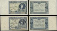 Polska, zestaw: 2 x 5 złotych, 2.01.1930