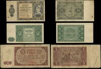 Polska, zestaw 6 banknotów, 1922–1948