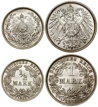 Cesarstwo Niemieckie, zestaw 2 monet