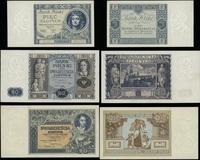 Polska, zestaw 3 banknotów, 1930–1936