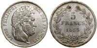 Francja, 5 franków, 1833 B