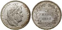 Francja, 5 franków, 1833 I