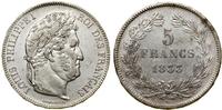 Francja, 5 franków, 1833 W