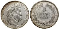 Francja, 5 franków, 1834 A