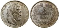 Francja, 5 franków, 1837 B