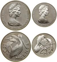 Wyspy Dziewicze, zestaw 2 monet, 1973