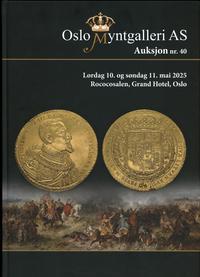 literatura numizmatyczna, Oslo Myntgalleri AS, Auksjon 40, Oslo 10.05.2025,